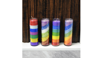 7 day glass church candles