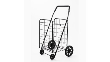 40KGS Factory Customized Portable Folding steel wire shopping cart for supermarket trolley wagon1