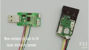 M703A 40m USB Interface Industrial Distance Sensor Arduino.mp4