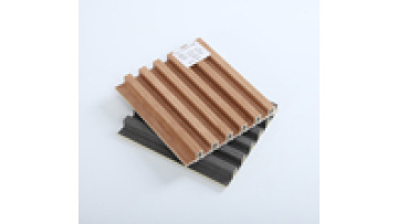 Professional Factory OEM Grille Hollow Background Wall Fluted Wood Plastic Composite Grille Wpc Wall Panels1