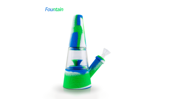 Fountain silicone glass waterfall waterpipe