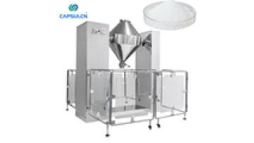 CW-200 High Quality Acuracy Double Cone Powder Mixer Industrial Food Flour Automatic Rotary Mixing Machine With Protective Fence1