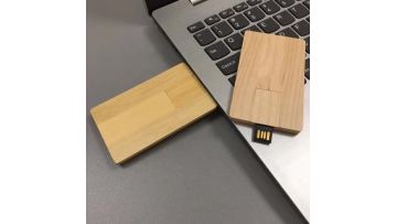 Wooden card type Eco Friendly USB Flash Drive