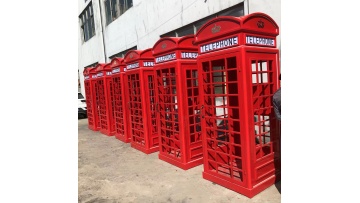 High quality Iron Metal london red telephone booth for sale1