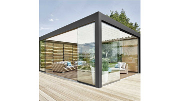 Electric Aluminium Pergola Pavilion With Retractable Roof