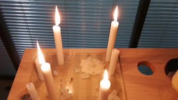 white taper candle.mp4