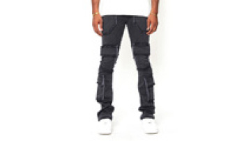 New Custom Washed Men's Pants & Trousers Fashion Jeans Distressed Mens Denim Cargo Pants1