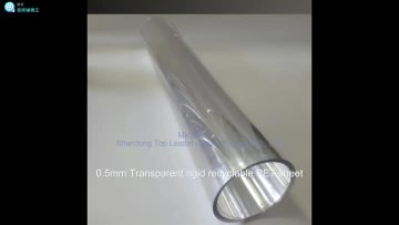 Transparent rigid recyclable PET sheet