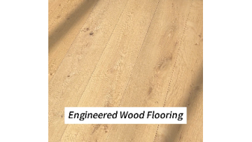 Hand-scraped wood flooring