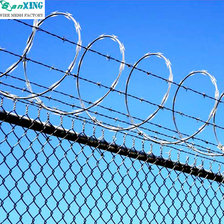 2022//sanxing// Low price concertina hot dipped galvanized razor barbed wire