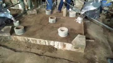 aluminum sand casting pouring