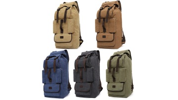 large canvas hiking backpack