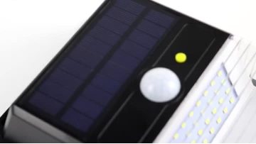 Motion Sensor Wall Light with Double Solar Panel