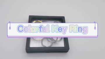 Colorful Split Flat Key Ring