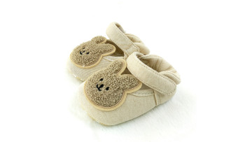 baby slippers front view