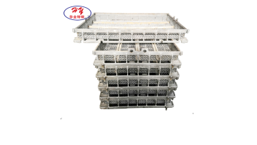 Investment casting heat resistant steel base tray and basket  in heat treatment furnace1