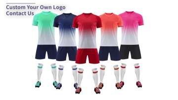 Custom Best Quality Soccer Jerseys Factory Original Soccer Uniform Red White/black Breathable Football Teamnew Soccer Uniform1