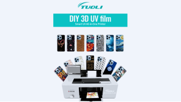 3D uv relief back film inkjet printer machine