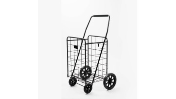 40KGS Factory Customized Portable Folding steel wire shopping cart for supermarket trolley wagon Cheap EVA wheels1