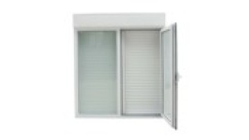 Exterior Aluminum Thermal Insulation Soundproof Sliding Window With Electric Roller Shutter High Quality1