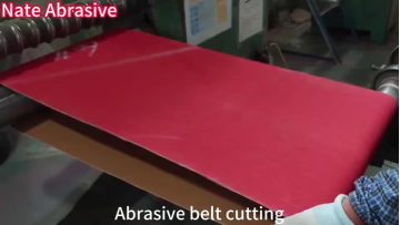 Abrasive belt cutting