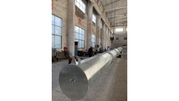 Trial assembly of transmission steel pole