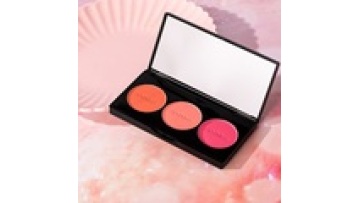 three colors blush palette private label accepted  makeup blusher cosmetics blush bronzer contour compact powder1