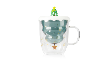 Christmas Tree Glass Mug