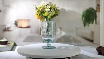 Unique Recycled Drinking Glass With Bubble