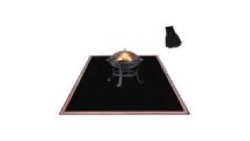 HUICAI  Glass Fiber and Double Size Silicone Coated Sewing Reflective Strip Under Grill Mat Outdoor Fire Pit Mats1