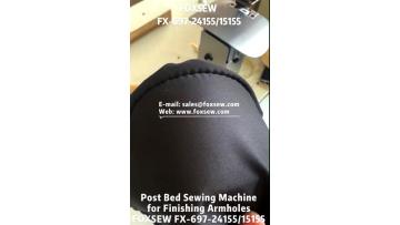 Post Bed Sewing Machine for Finishing Armholes
