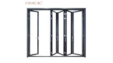 Frame Doors Puertas De Vidrio 5~10 Years Warranty Long Serwhitetime Aluminum High Large Sliding Patio Glass Exterior Bi Folding1