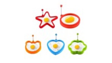 New shape BPA free Various Design Cartoon Cute Animal-shape Heart-shape Silicone Fried Egg Rings and Egg Mold1