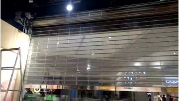 Crystal roller shutter door