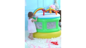 52221 Inflatable children's rainbow water amusement center indoor use1