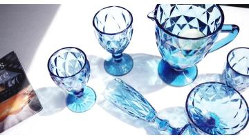 Machine Made Solid Color Wine Glass Set