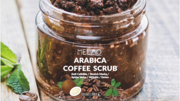 MELAO OEM/ODM Organic Arabica Coffee Body Scrub Coffee Whitening Lightening Scrub Private Label Wholesale1