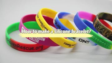Silicone bracelets produced