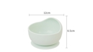 Silicone Spoon Suction Bowl BPA Free Reusable Silicone Baby Plate1
