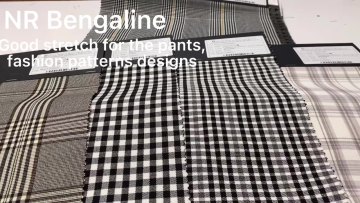 New Products Stretch wholesale textiles Woven  Bengaline Poly Rayon nylon Spandex Fabric for pants1