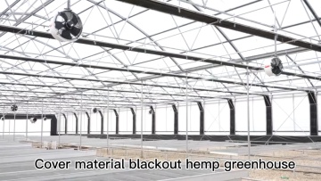 single span greenhouse agricultural blackout shade house  light deprivation mushroom greenhouse1