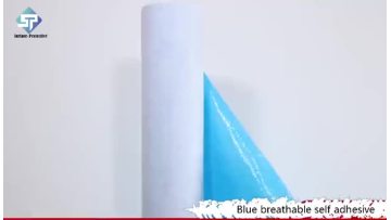 surface protective-blue breathable self adhesive floor prontection mat.mp4