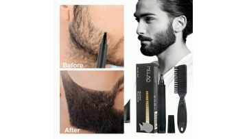 MELAO Private Label Waterproof Beard Pencil and Brush Beard Filler for Facial Hair Repair Beard filling Pen Kit1