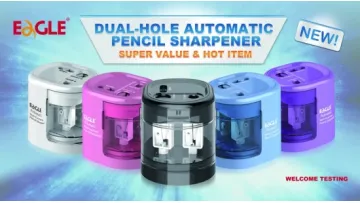 Desktop Automatic Pencil Sharpener with 2 Holes for Difference Sizes Pencil1