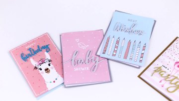 New Design Glitter Flamingo Plain Handmade Paper Happy Birthday Greeting Cards with Envelopes1