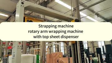 Strapping machine top sheet dispenser