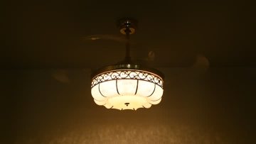 Bladeless ceiling fan with led light