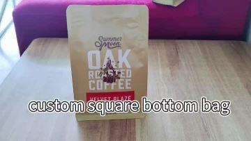 Square bottom coffee bags