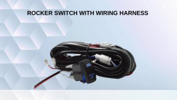 16AWG Wiring Harness Kit-2 Leads LED Light Bar 12V On/Off 5 Pin Rocker Switch Power Relay Blade Fuse for UTV/ATV1