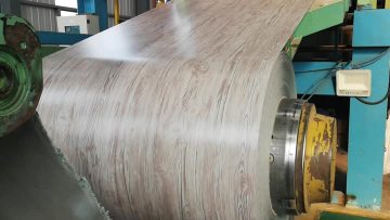 Aged wooden prepainted steel coil